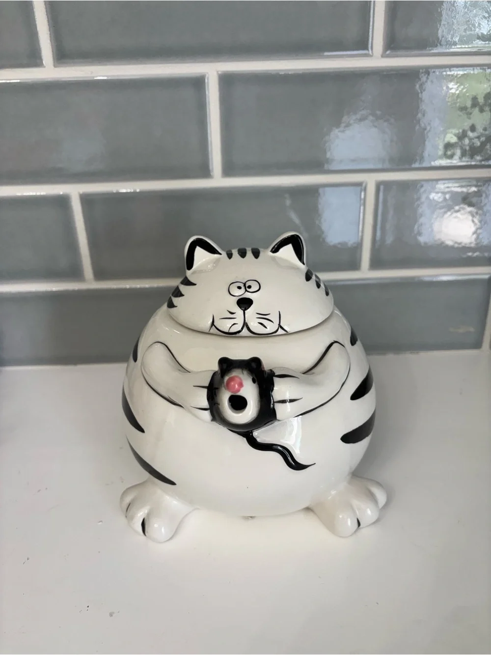 Pier 1 Imports Fat Cat Teapot
